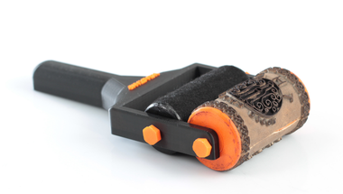 WeaStamp roller stamp kullanılarak tekrarlı desen baskısı