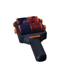 WeaStamp – Çift Renkli Dönen Kaşe ile Benzersiz Baskılar (73×125 mm)